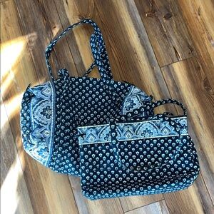 Two Vera Bradley Bags in retired Nantucket Navy / Duffle & Tote